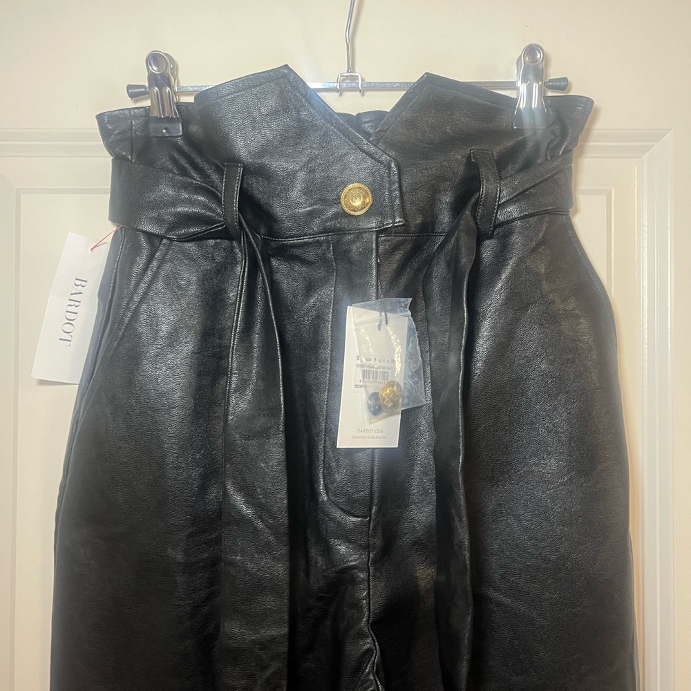 BNWT vegan leather cinch waist pants from REVOLVE